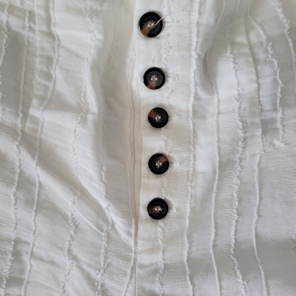 🍒White Cropped Cotton Pants - Picture 4 of 8